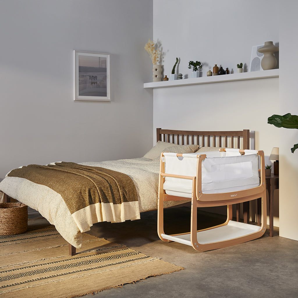 SnuzPod4 Bedside Bassinet Natural
