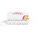 Bassinet 2 Pack Fitted Sheets - Multi Rainbow