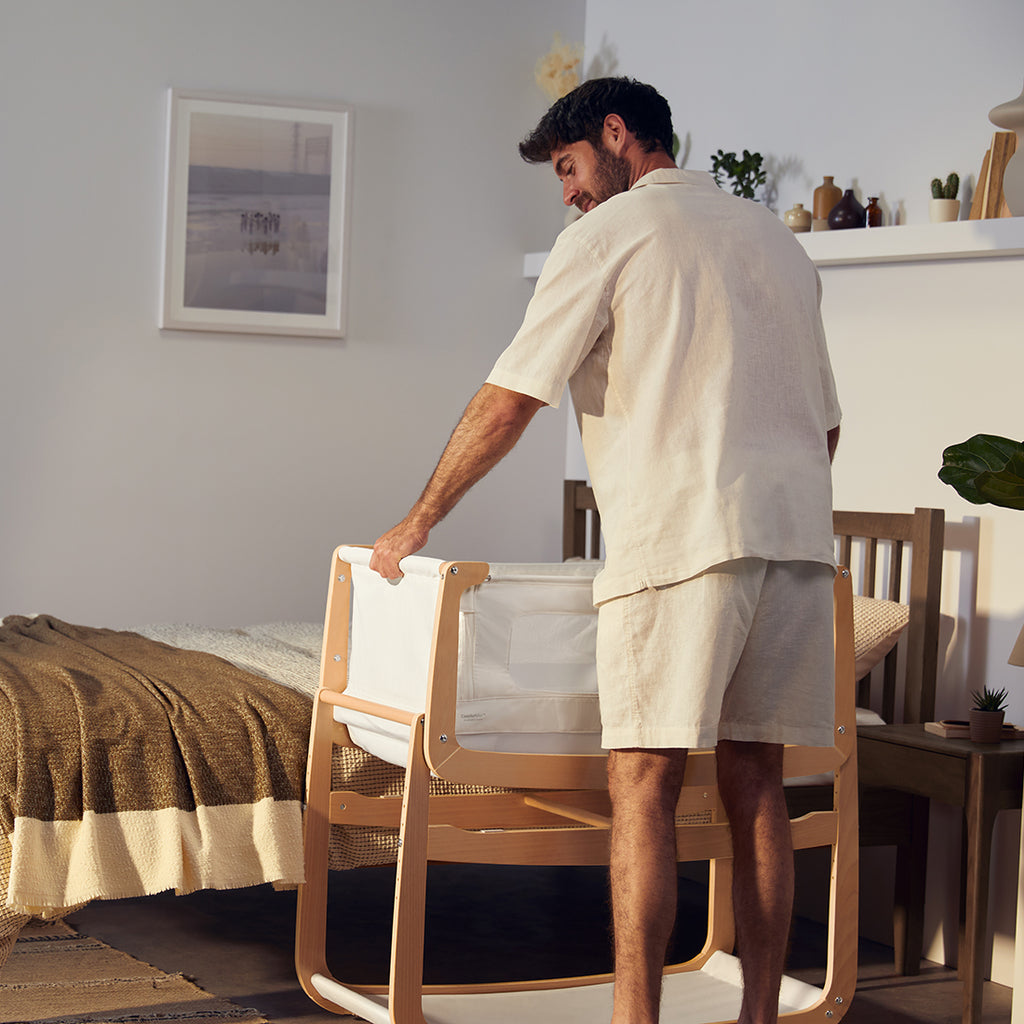 SnuzPod4 Bedside Bassinet Natural