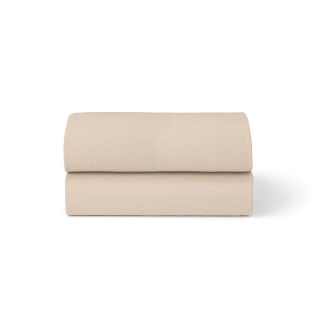 Bassinet 2 Pack Fitted Sheets - Cashmere