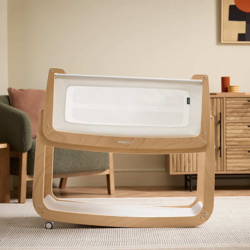 SnuzPod5 Bedside Bassinet Natural
