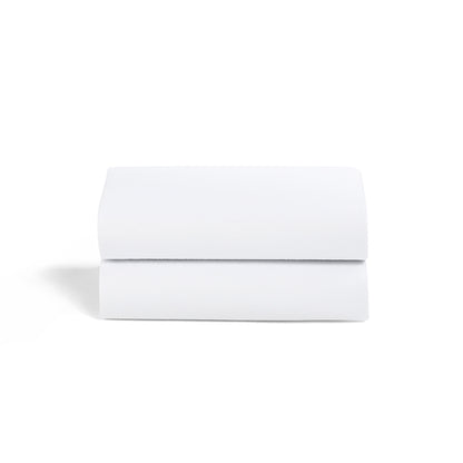 Snuz Twin Pack Sheets - Crib White