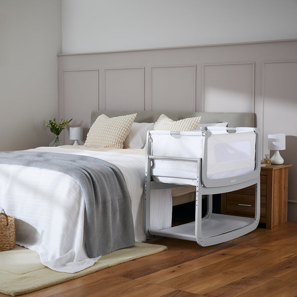 SnuzPod4 Bedside Bassinet Dove Gray