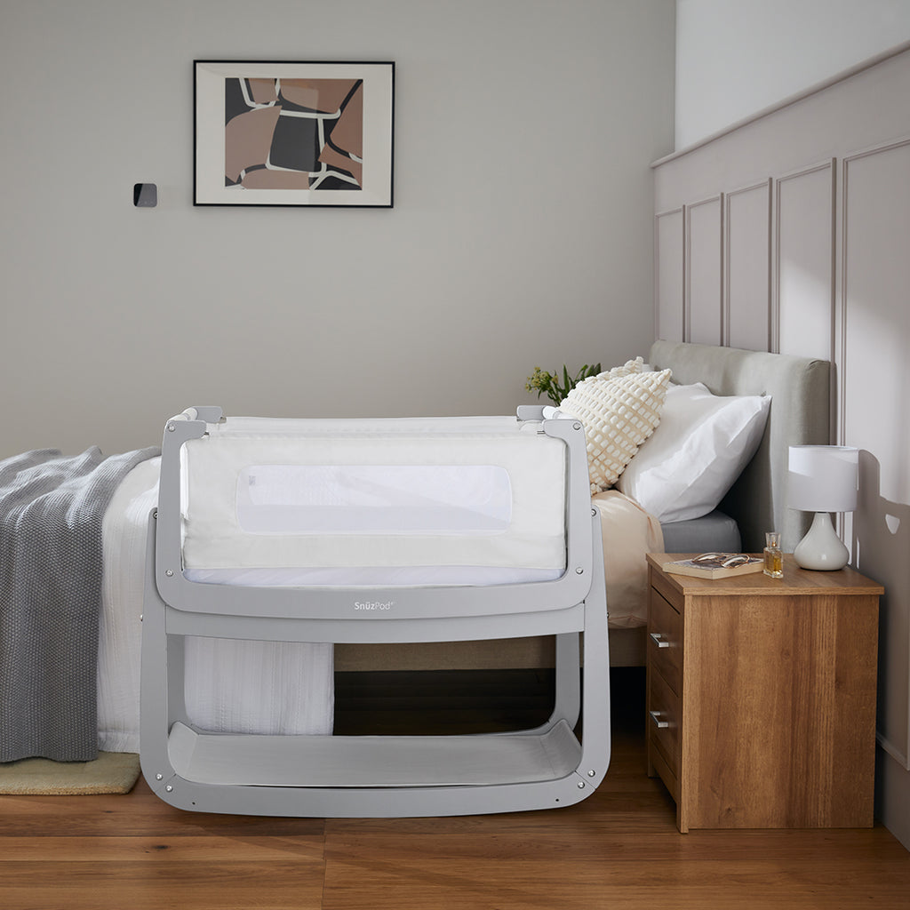 SnuzPod4 Bedside Bassinet Dove Gray