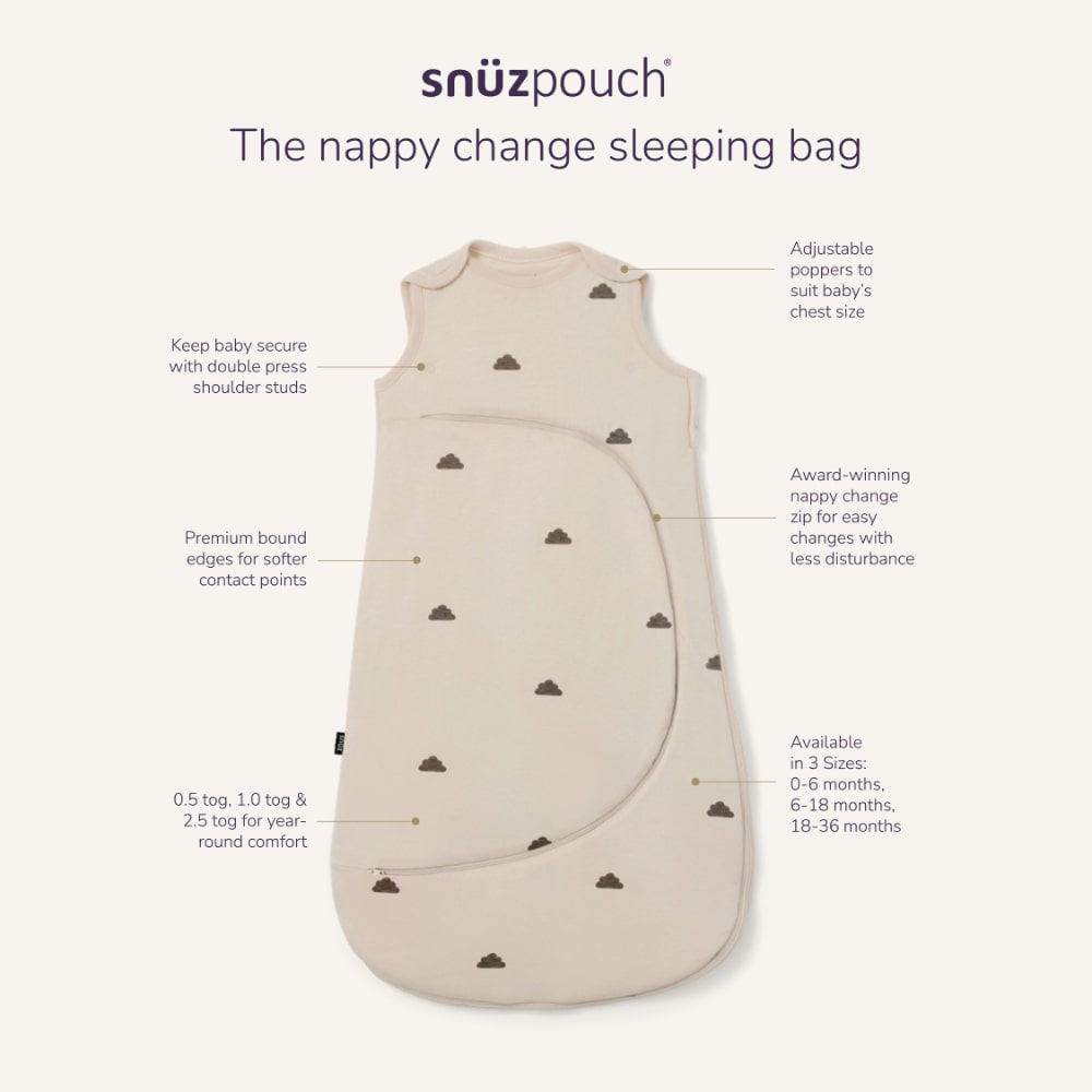 SnuzPouch Sleeping Bag - Blush Dot