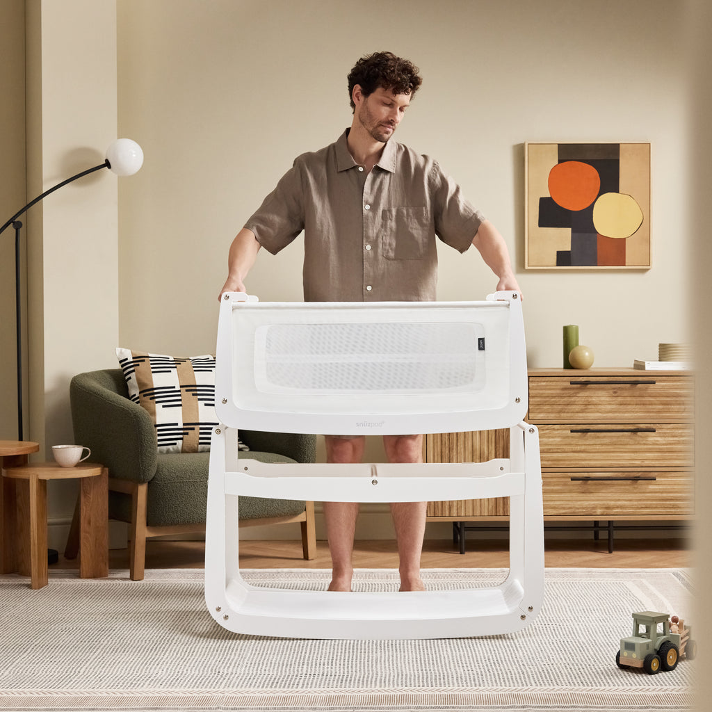 SnuzPod5 Bedside Bassinet White