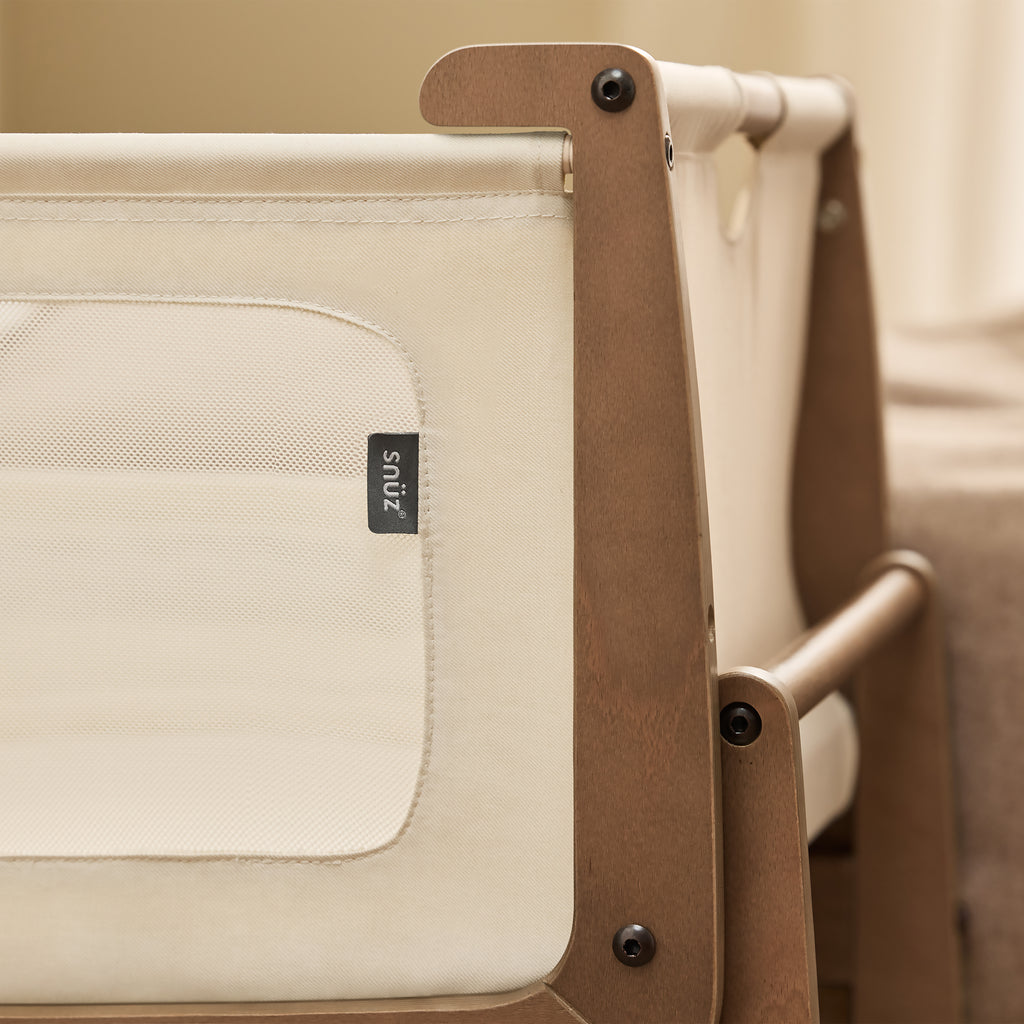SnuzPod5 Bedside Bassinet Walnut
