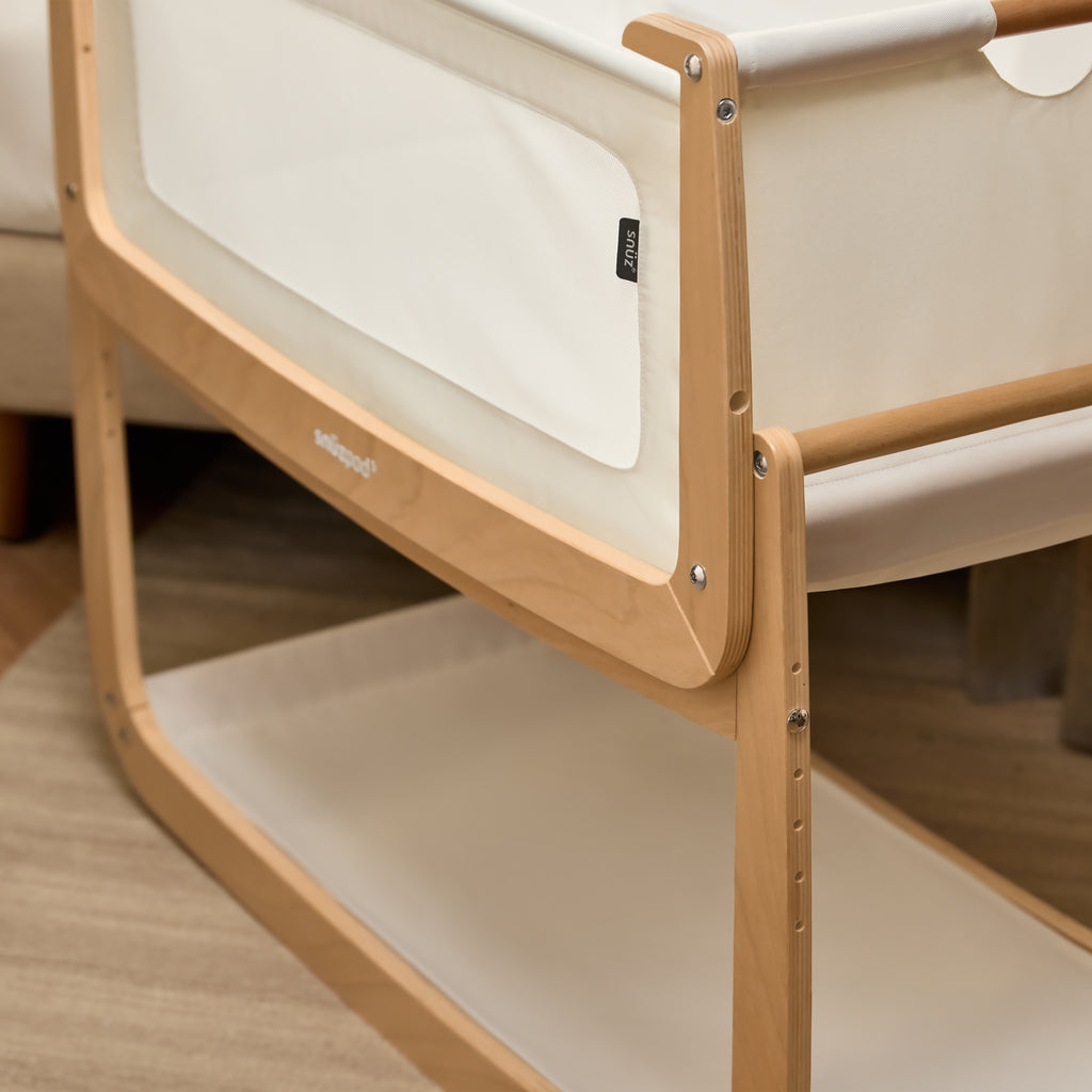 SnuzPod5 Bedside Bassinet Natural