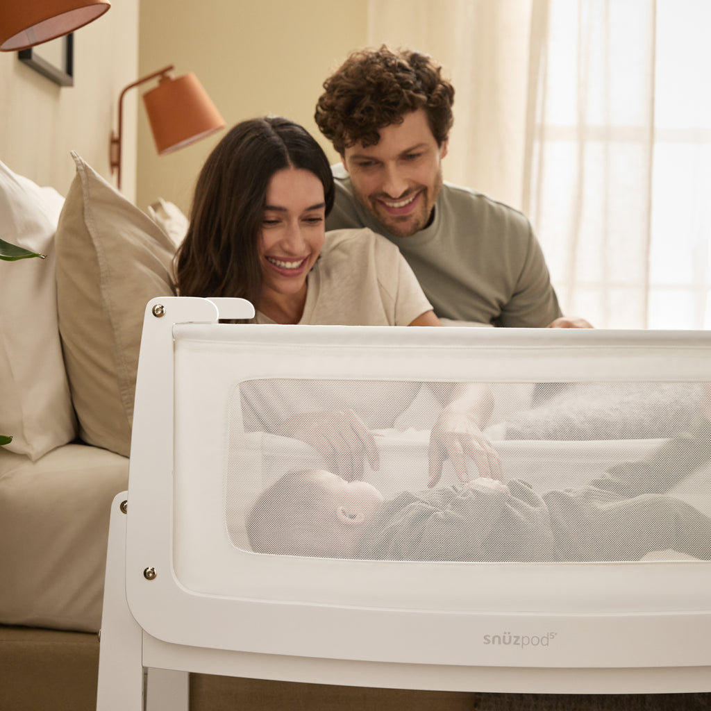 SnuzPod5 Bedside Bassinet White