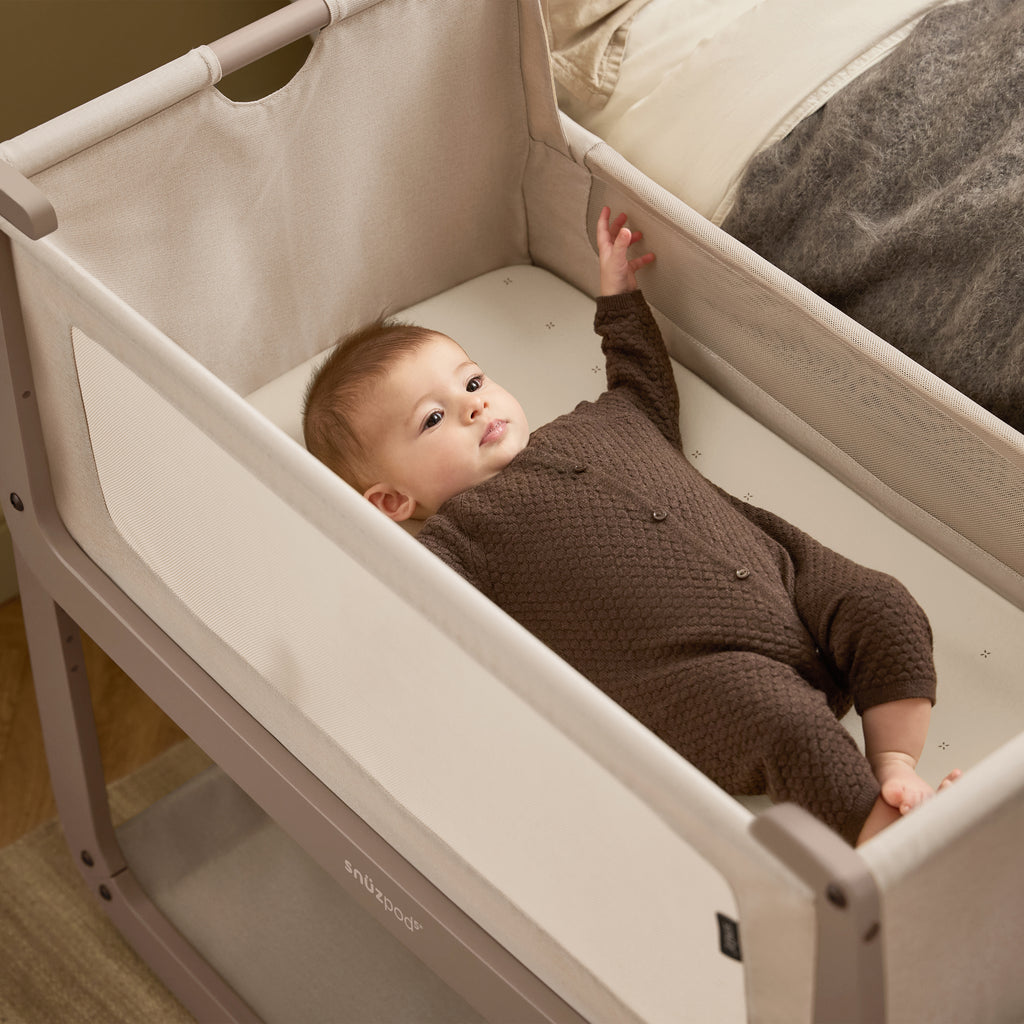 SnuzPod5 Bedside Bassinet Mocha