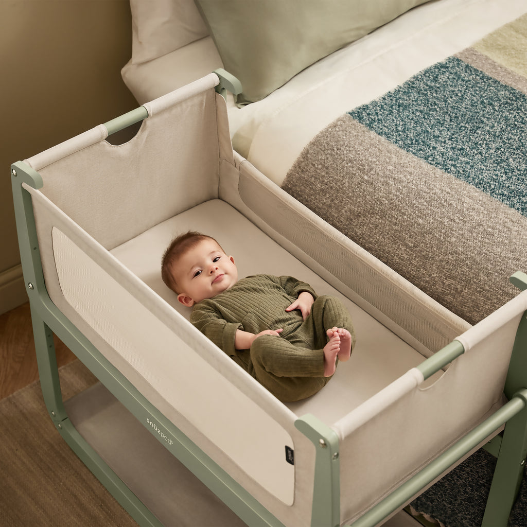 SnuzPod5 Bedside Bassinet Sage