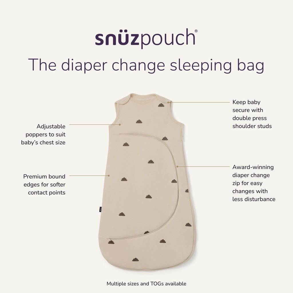 SnuzPouch 1.0 Tog Sleeping Bag - Sand Cloud