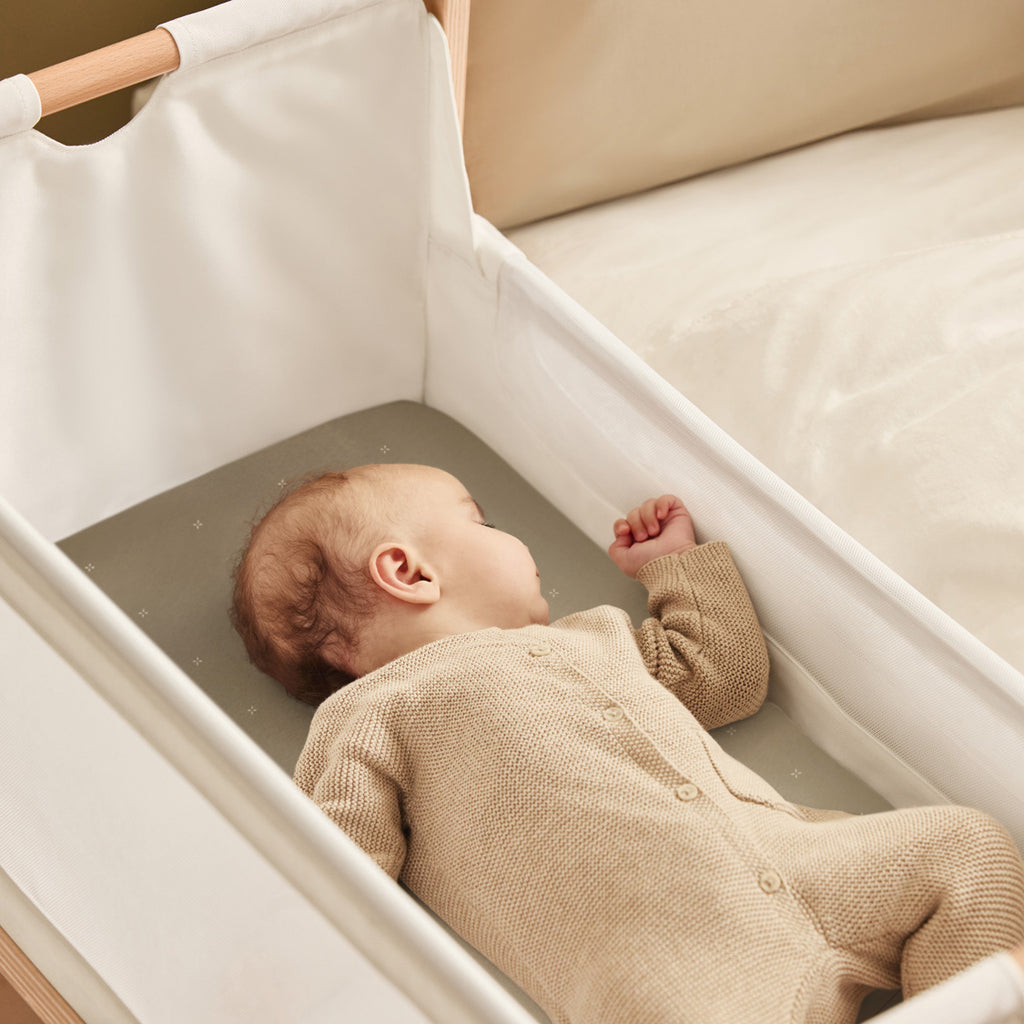 Bassinet 2 Pack Fitted Sheets - Sage Cross