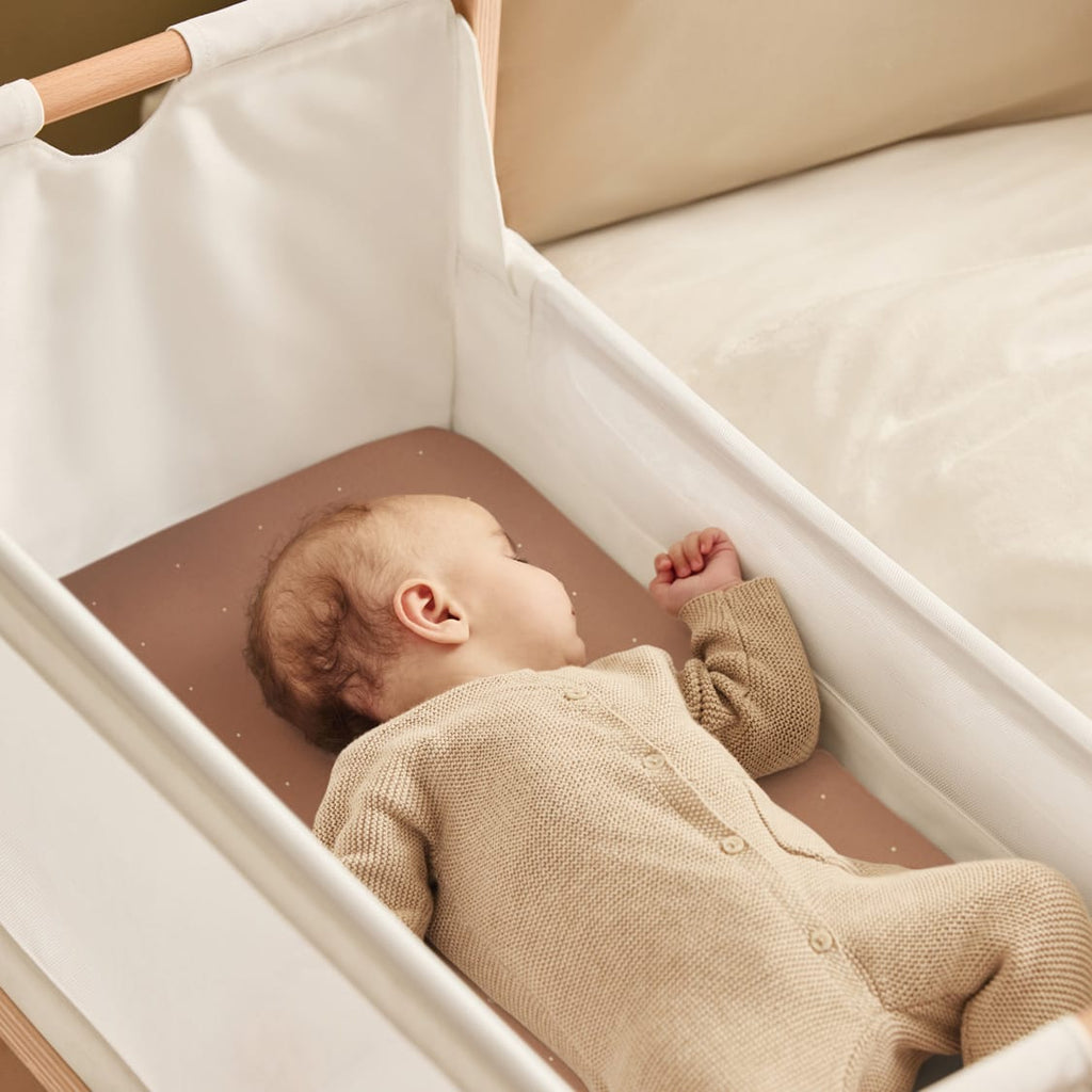 Bassinet 2 Pack Fitted Sheets - Blush Dot