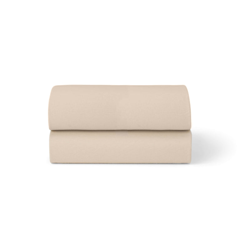 Bassinet 2 Pack Fitted Sheets - Cashmere