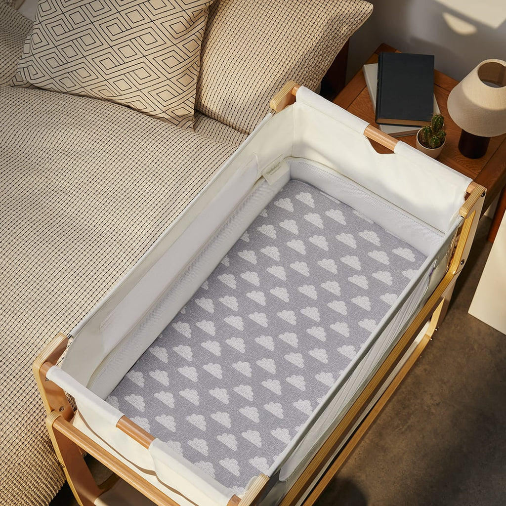 Bassinet 2 Pack Fitted Sheets - Cloud