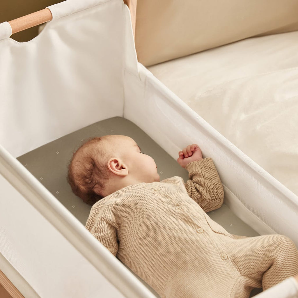 Bassinet 2 Pack Fitted Sheets - Sage Cross