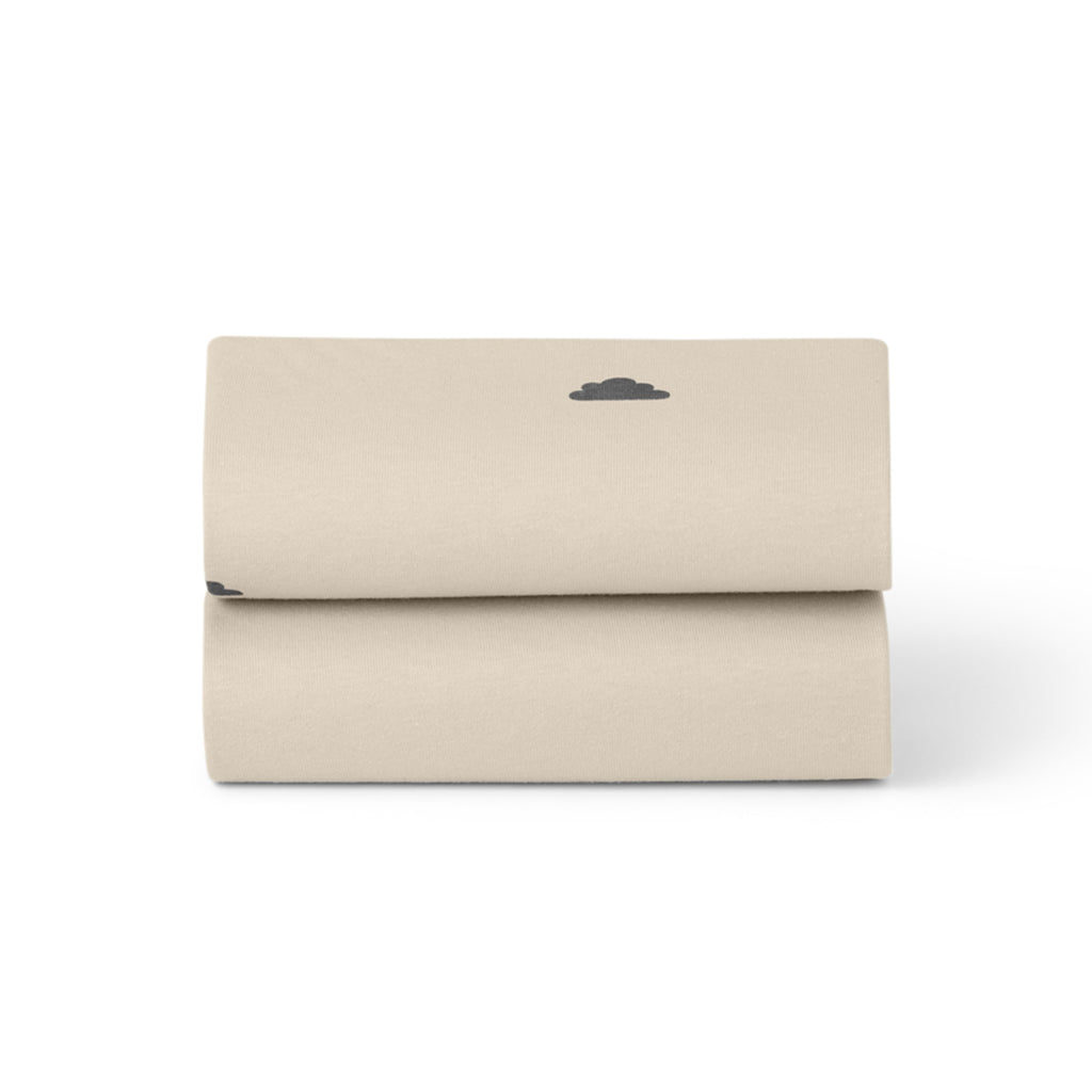 Bassinet 2 Pack Fitted Sheets - Sand Cloud
