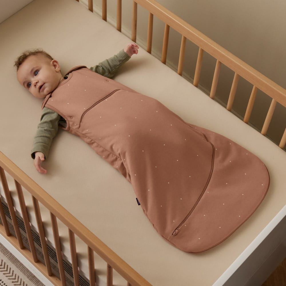 SnuzPouch 0-6 months, 1.0 Tog Sleeping Bag - Blush Dot