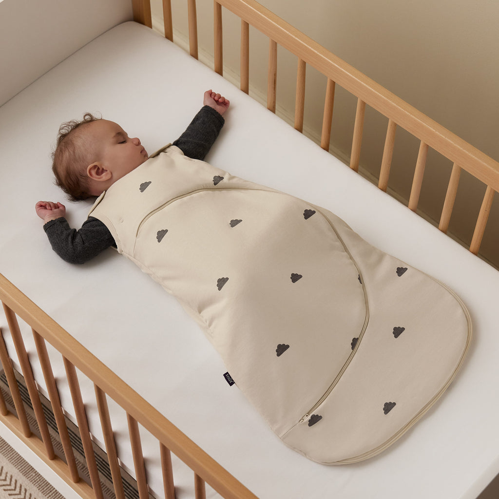 SnuzPouch 6-18 months, 1.0 Tog Sleeping Bag - Sand Cloud