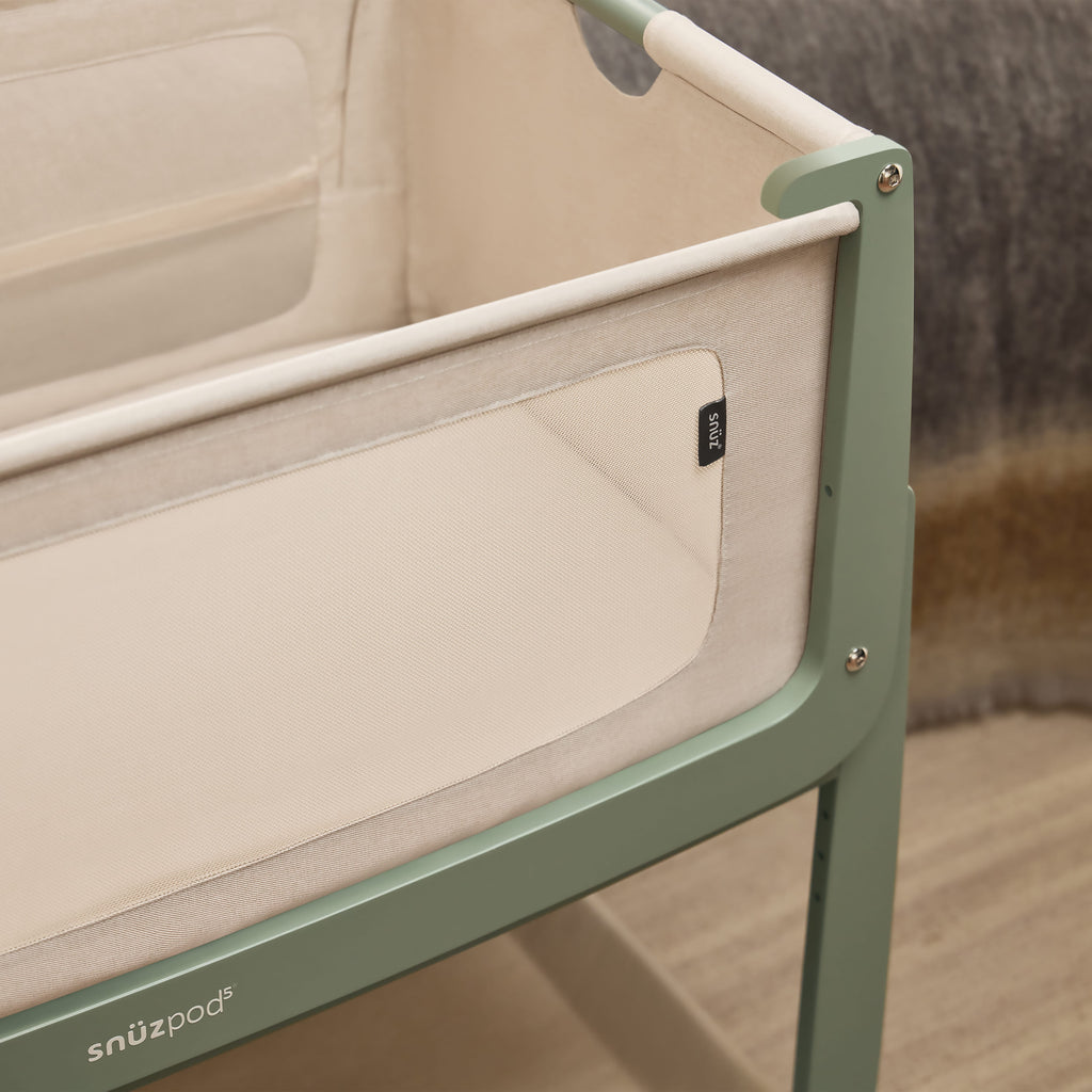 SnuzPod5 Bedside Bassinet Sage