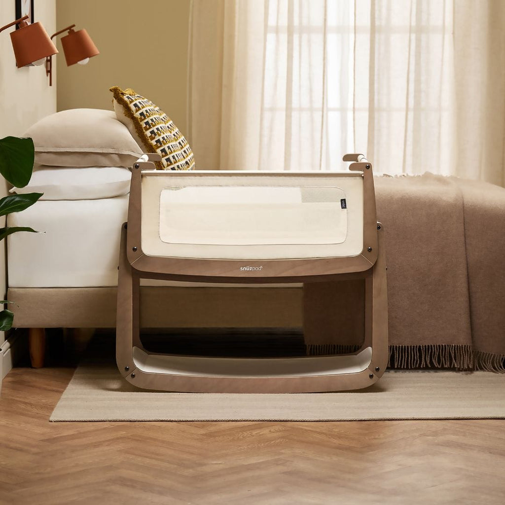 SnuzPod5 Bedside Bassinet Walnut